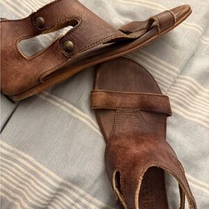 Bed Stu Brown Leather Sandals
